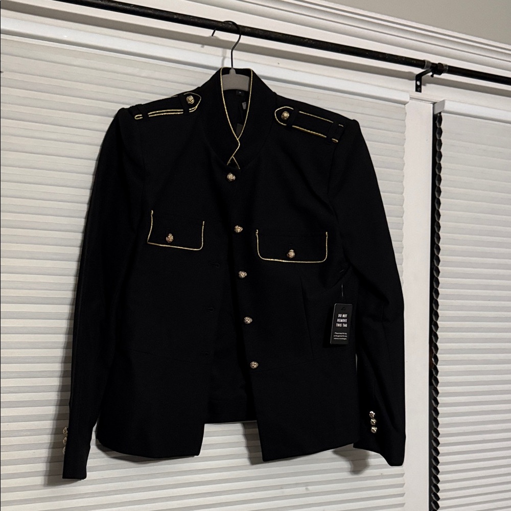 Express Black Military-Style Blazer